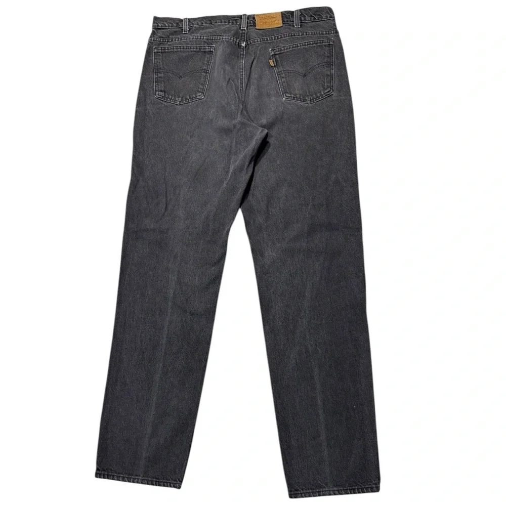 Vintage Levi's‎ 505 regular fit Black Jeans with an Orange Tab Jeans - 38x36